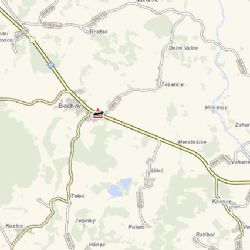 Bochov: Střet osobního vozidla s nákladním