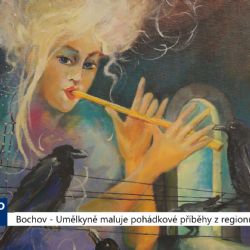 Bochov: Umělkyně maluje pohádkové příběhy z regionu (TV Západ)