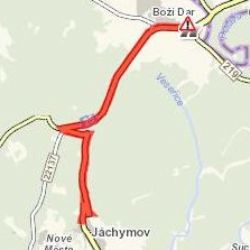 Boží Dar, Jáchymov: Pozor! Ledovka