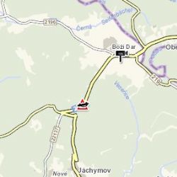 Boží Dar: U města havarovalo osobní vozidlo