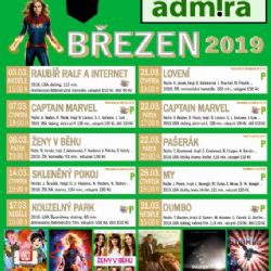 Březová: Březnový program kulturního domu a kina Admira