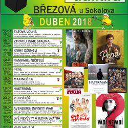 Březová: Dubnové akce kulturního domu a program kina Admira