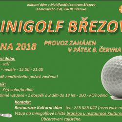 Březová: Minigolf zahajuje již svou třetí sezónu