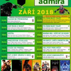 Březová: Program kina Admira na září 