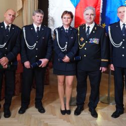 Byly předány medaile Hasičského záchranného sboru ČR