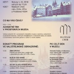 Cheb: Blíží se 20. muzejní adventní trh