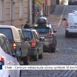 Cheb: Centrum města bude zónou rychlosti 30 km/hod (TV Západ)