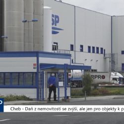 Cheb: Daň z nemovitosti se zvýší, ale jen pro objekty k podnikání (TV Západ)