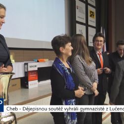 Cheb: Dějepisnou soutěž vyhráli gymnazisté z Lučence (TV Západ)