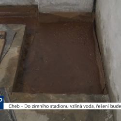 Cheb: Do zimního stadionu vzlíná voda, bude se hledat řešení (TV Západ)