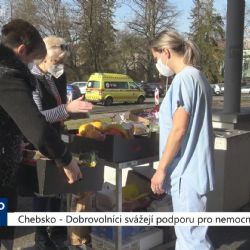Cheb: Dobrovolníci svážejí podporu pro nemocnici (TV Západ)
