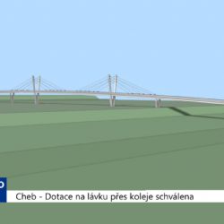 Cheb: Dotace na lávku přes koleje schválena (TV Západ)