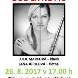 Cheb: Duo La Notte zahrají v Klášterní zahradě