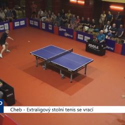 Cheb: Extraligový stolní tenis se vrací (TV Západ)