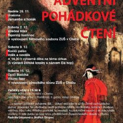 Cheb: Galerie zve na Adventní pohádkové čtení