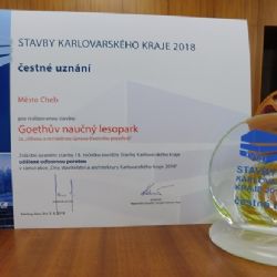 Cheb: Goethův naučný lesopark získal čestné uznání