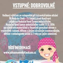 Cheb: Házenkáři podpoří Nadační fond Šance onkoláčkům