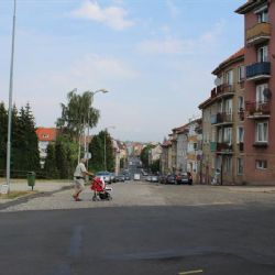 Cheb: Hlučnou dlažbu nahradí ve Valdštejnově ulici asfalt