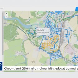 Cheb: Jarní čištění ulic mohou lidé sledovat pomocí aplikace (TV Západ)