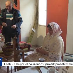 Cheb: Jubilejní 20. Velikonoční jarmark proběhl v muzeu (TV Západ)