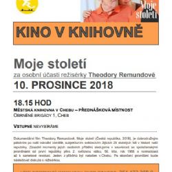 Cheb: Knihovna promítne dokumentární snímek Moje století