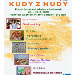 Cheb: Knihovna si na konec prázdnin připravila zábavná odpoledne pro děti