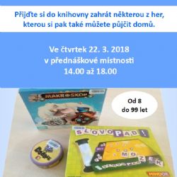 Cheb: Knihovna zve na premiérové Deskohraní