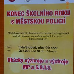 Cheb: Konec školního roku s městskou policií