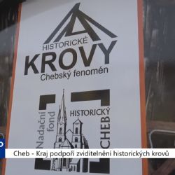 Cheb: Kraj podpoří zviditelnění historických krovů (TV Západ)
