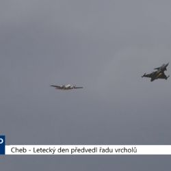 Cheb: Letecký den předvedl řadu vrcholů (TV Západ)