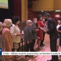 Cheb: Město ocenilo pracovníky ve školství a kultuře (TV Západ)