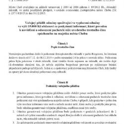 Cheb: Byla vypsána odměna za dopadení vandala