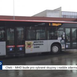 Cheb: MHD bude pro vybrané skupiny i nadále zdarma (TV Západ)