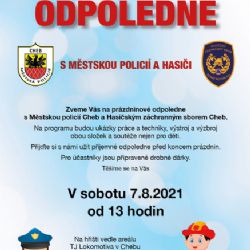 Cheb: MP chystá prázdninové odpoledne