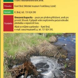 Cheb: Muzeum zve na dubnové přírodovědné akce v našem regionu