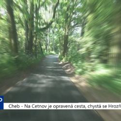 Cheb: Na Cetnov je opravená cesta, chystá se Hrozňatov (TV Západ)