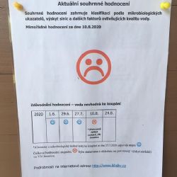 Cheb: Na Dřenici je aktuálně voda nevhodná ke koupání