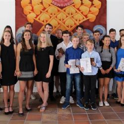 Cheb: Na radnici byli oceněni nejlepší sportovci chebských škol