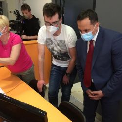 Na vstupu do chebské nemocnice měří lidem teplotu moderní termokamera