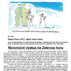 Cheb: Nový rok budete moci zahájit tradičním výšlapem