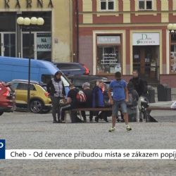 Cheb: Od července přibudou místa se zákazem popíjení (TV Západ)