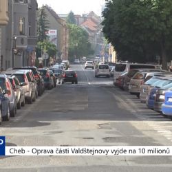 Cheb: Oprava části Valdštejnovy vyjde na 10 milionů (TV Západ)