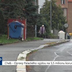 Cheb: Opravy Palackého ulice vyjdou na 5,5 milionu korun (TV Západ)