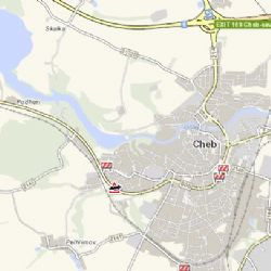 Cheb: Osobní vozidlo havarovalo do příkopu