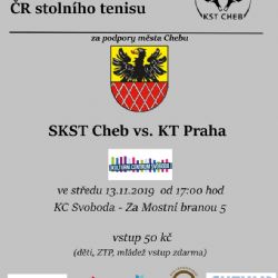 Cheb: Pozvánka na domácí utkání Extraligy mužů ČR ve stolním tenisu 