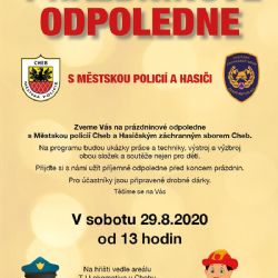 Cheb: Prázdninové odpoledne s MP a hasiči