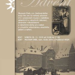 Cheb: Příští sobotu se koná Advent v muzeu