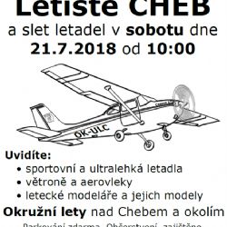Cheb: Příští sobotu se na letišti koná Den otevřených dveří 