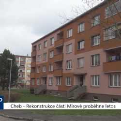 Cheb: Rekonstrukce části Mírové ulice proběhne letos (TV Západ)