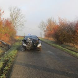 Cheb: Řidička nezvládla řízení. Narazila do sloupu